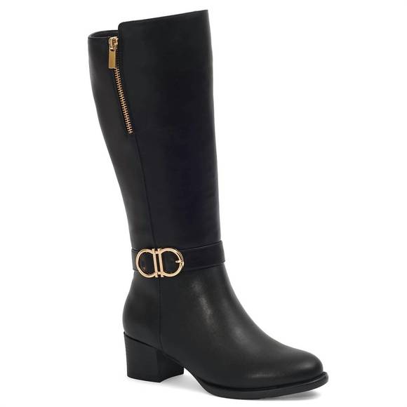 NEW ANDREA womne's tall riding boots in black - Picture 1 of 5